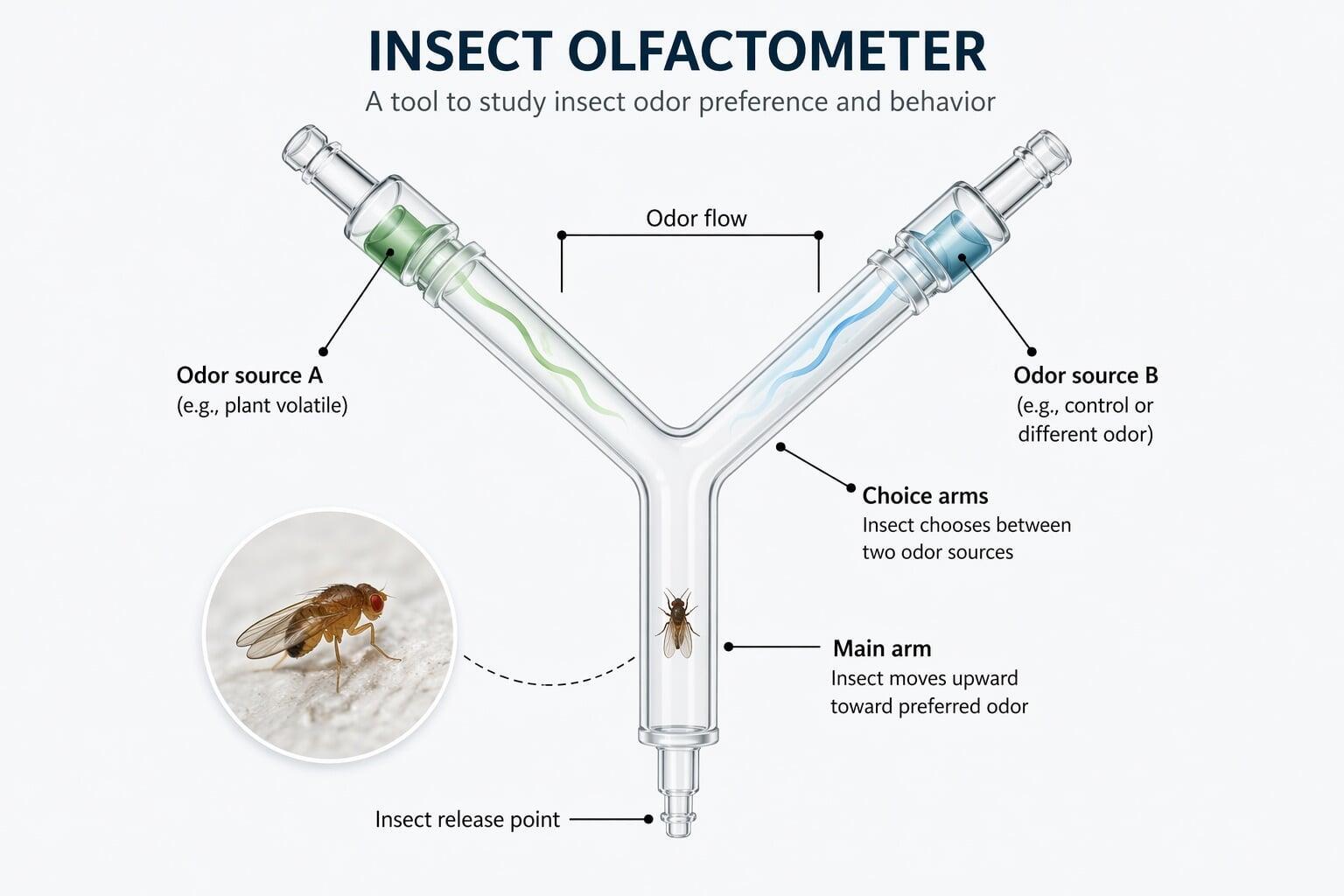 Practical steps to conduct successful Y tube olfactometer experiments